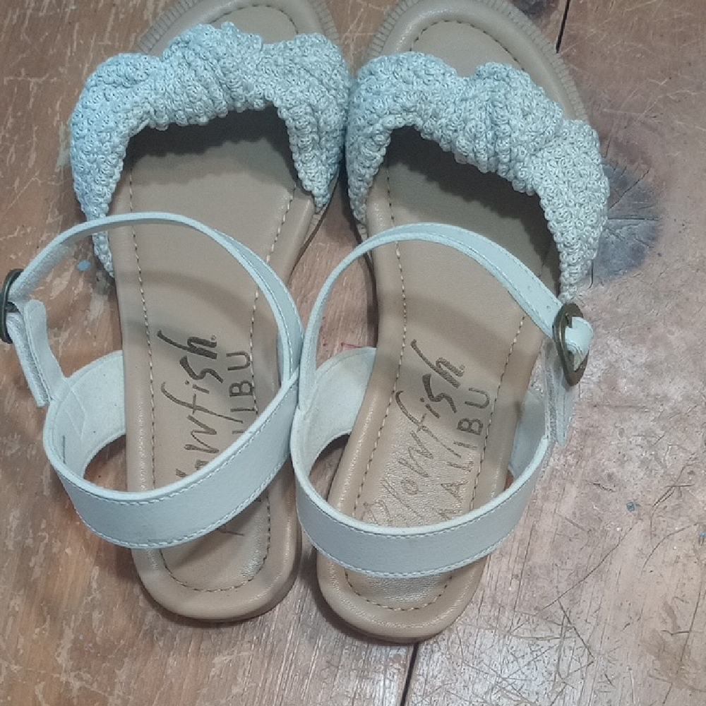 Blowfish White Sandals